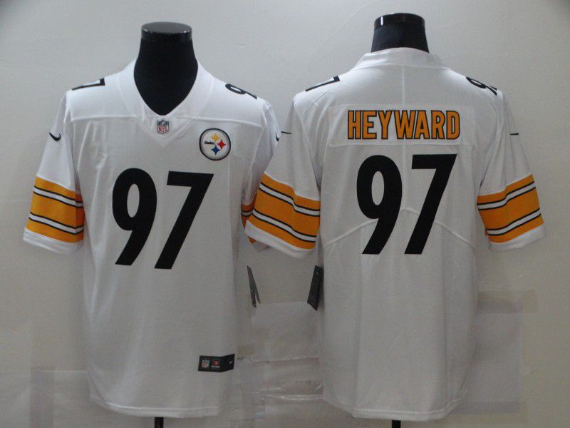 Men Pittsburgh Steelers #97 Heyward White Nike Limited Vapor Untouchable NFL Jerseys->pittsburgh steelers->NFL Jersey